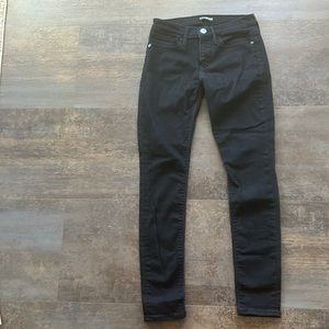 Express Outlet Black Mid Rise Legging Jean in Size 4